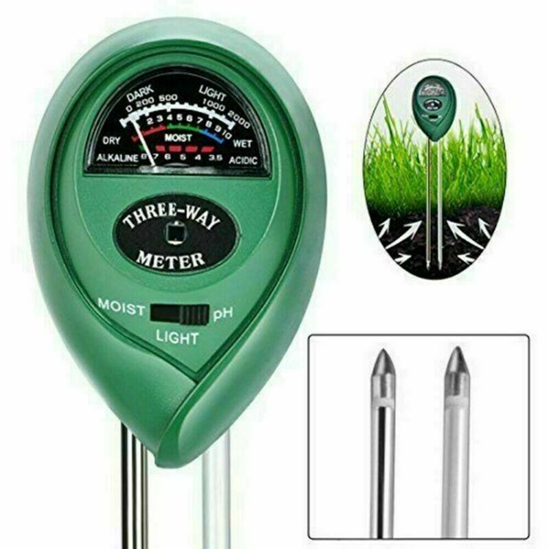 3 In 1 PH Tester Soil Water   Light Test Meter For Garden Plant Seeding